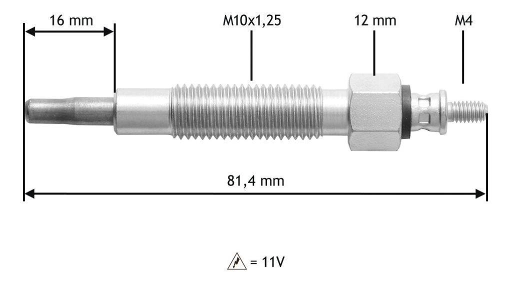 Bougie de préchauffage VALEO ref. 345186